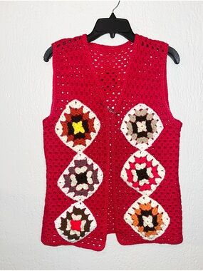 Crochet vest SZ- M/L